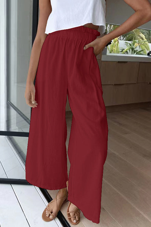 Elasticised Paper Bag Style Pants