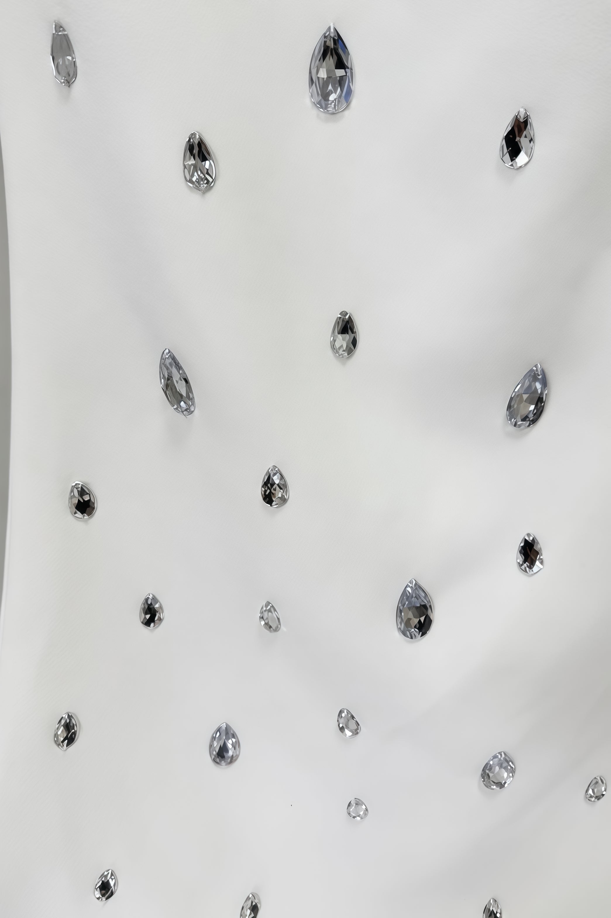 Kania White Long Sleeve Beaded Maxi Dress - View 5