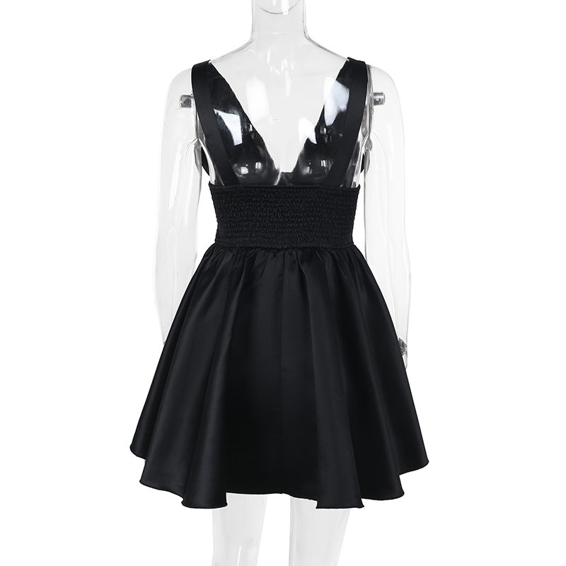 Snowdrop Mini Dress - Black