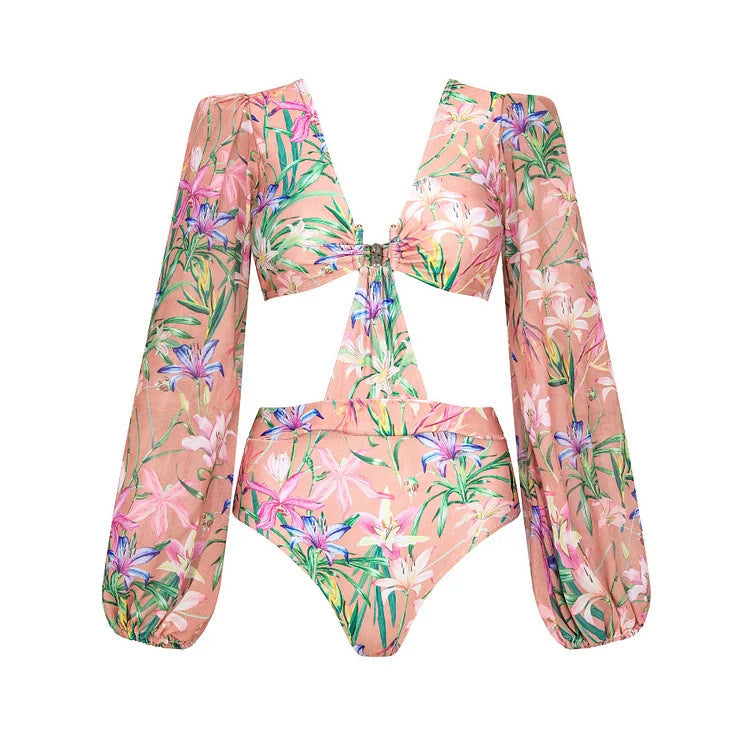 Pastel Tide Monokini - Pink