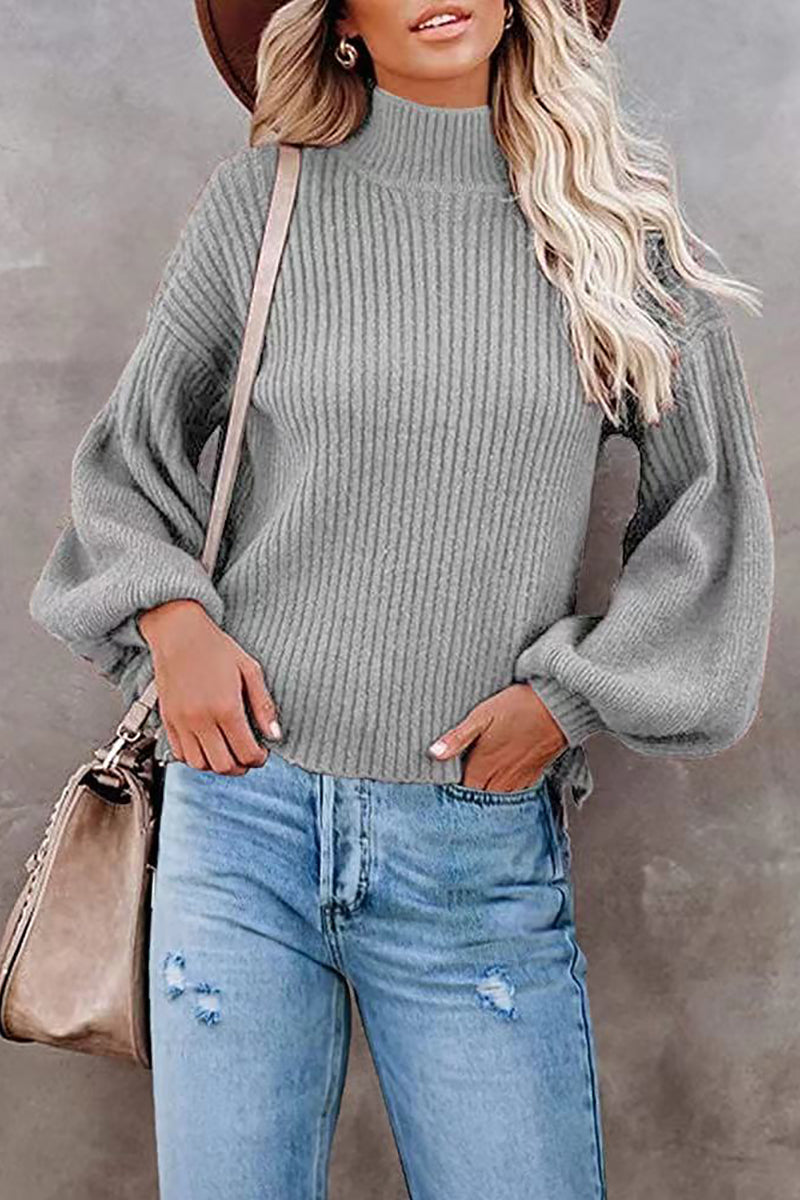 Meet Me Out Tonight Balloon SleeveSweater