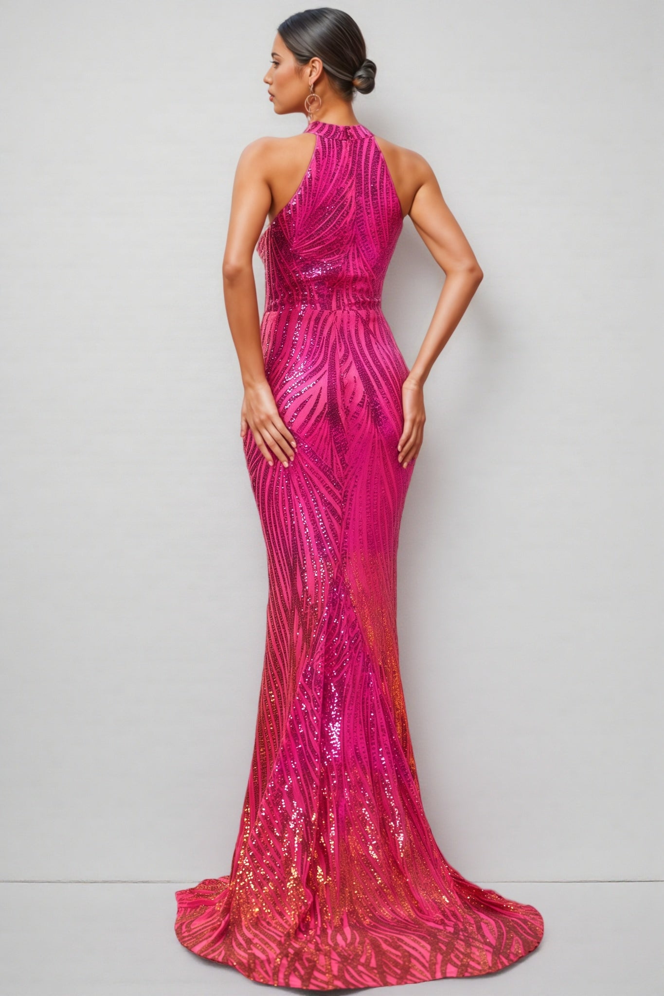 Serin Strapless Sequin Maxi Dress - View 6