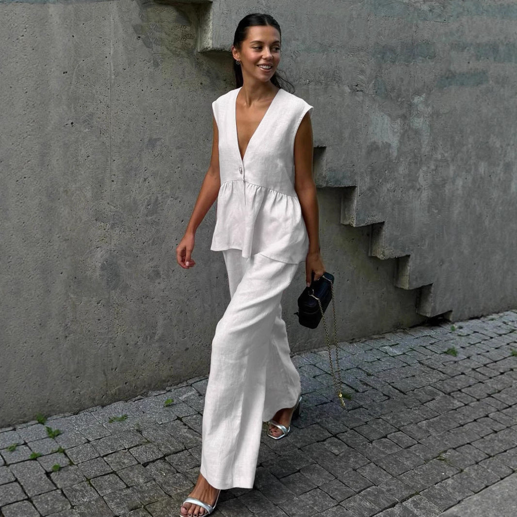 Newhart Co-Ord Set- Off White