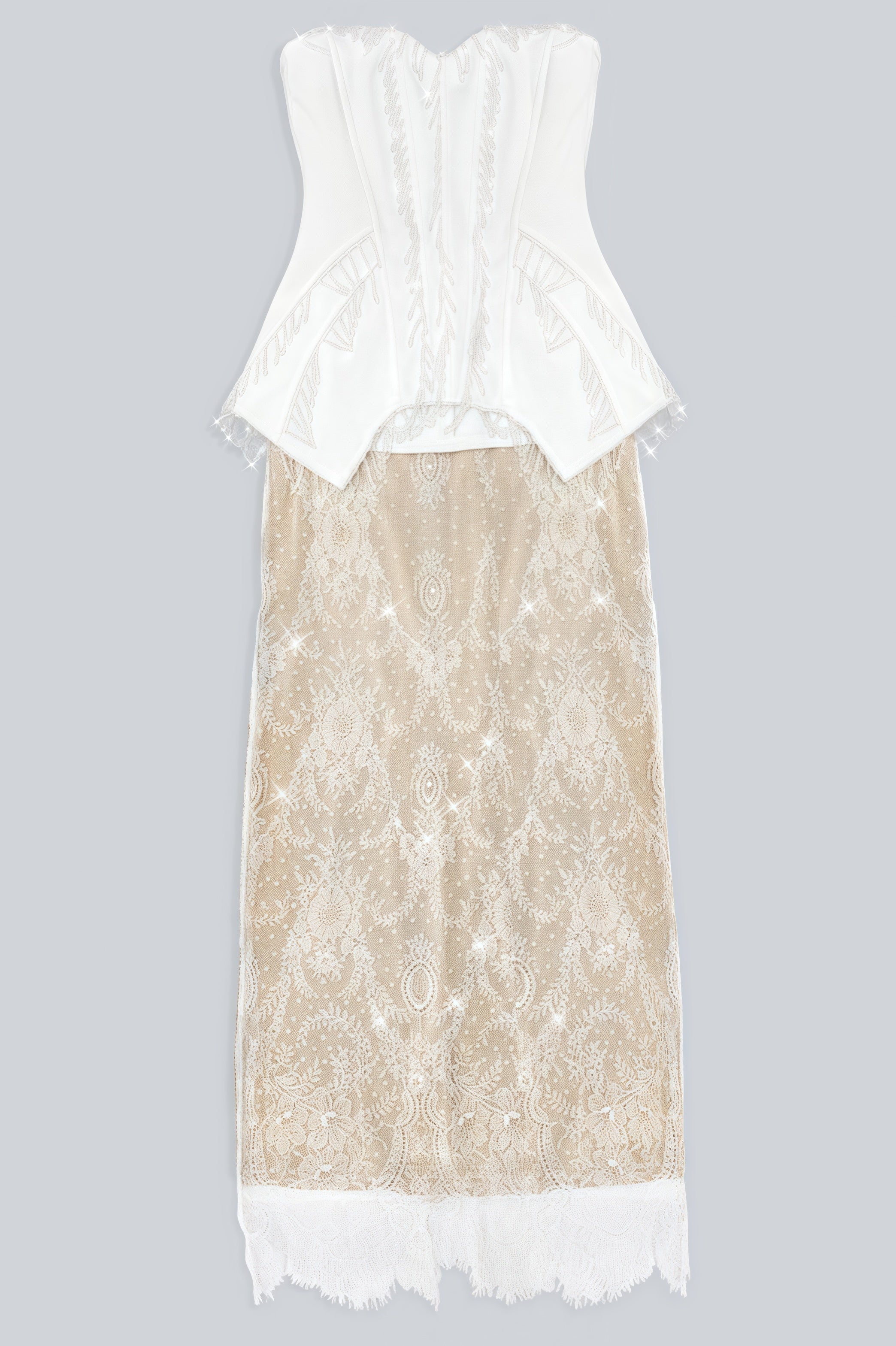 Kendall Crystal Lace Maxi Dress - View 5