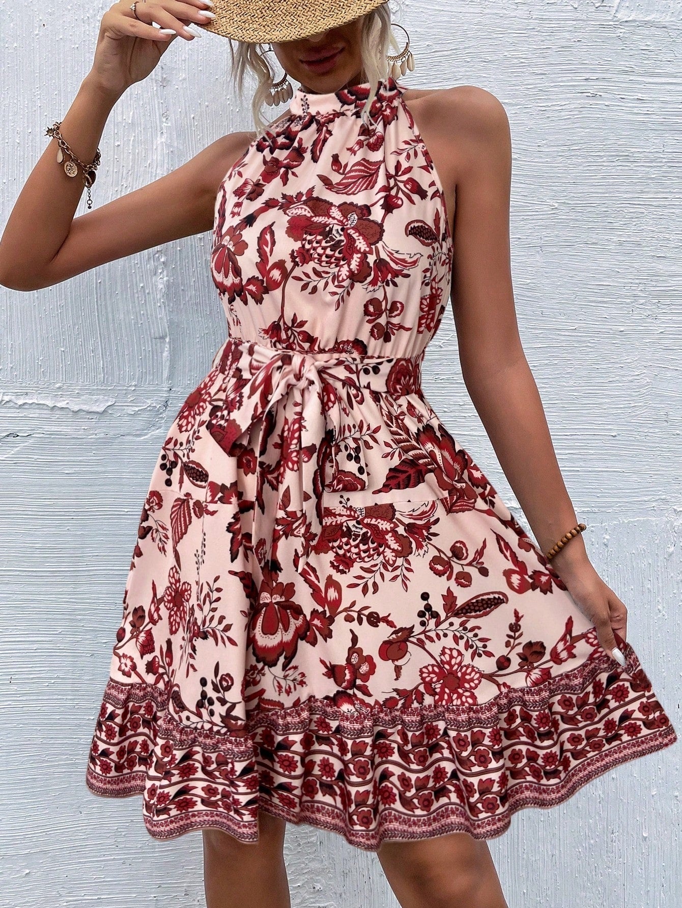Nora Luxe Women's Floral Lace Maxi Dress Evening Wear Edit