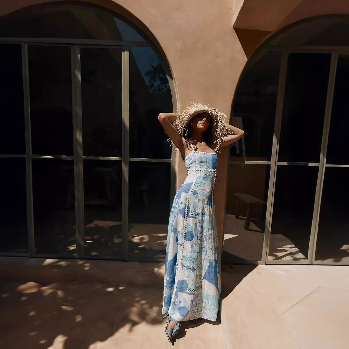 Valletta Maxi Dress - Blue