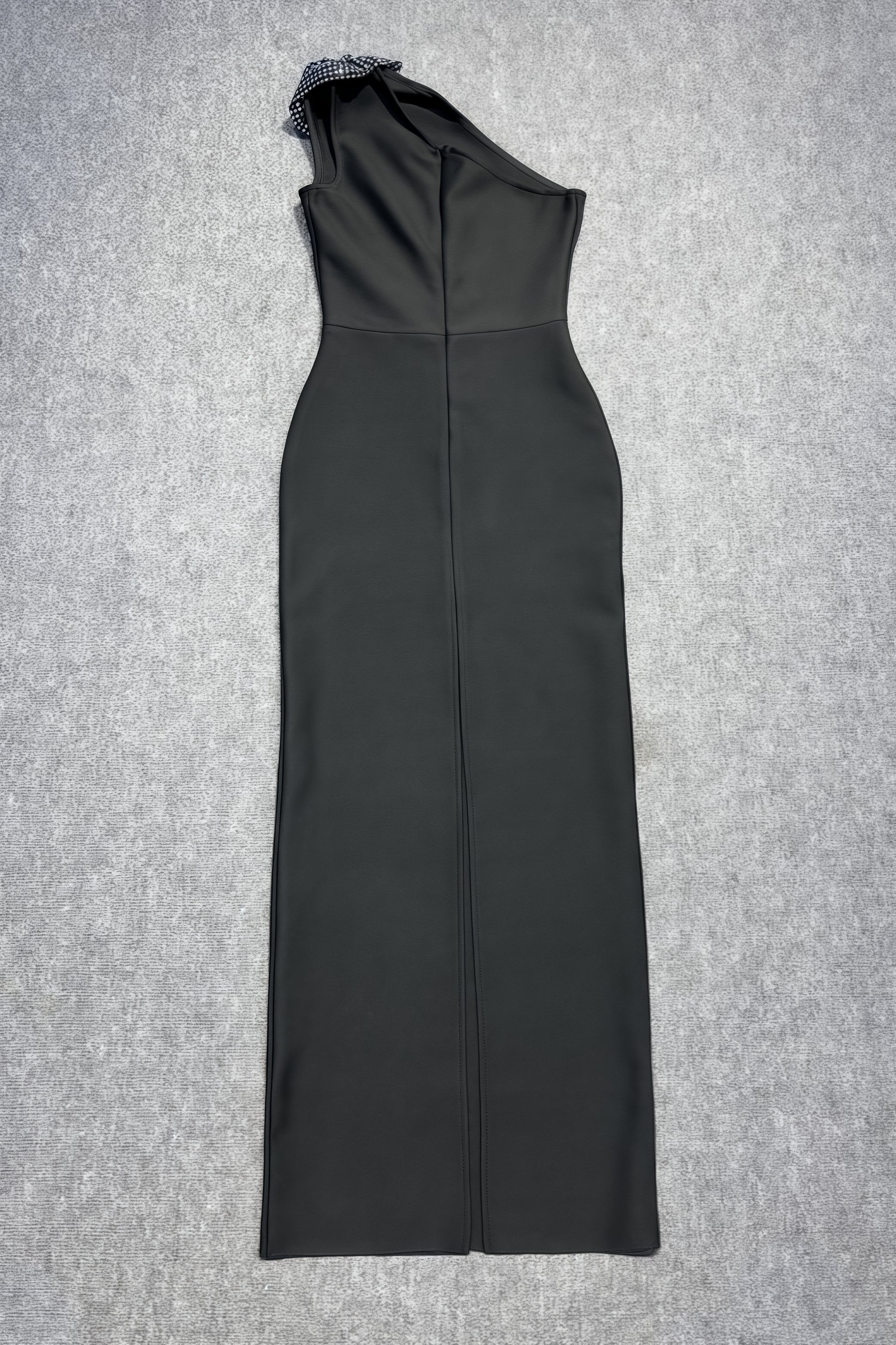 Xoelk Backless Rhinestone 3D Flower Maxi Dress - View 5