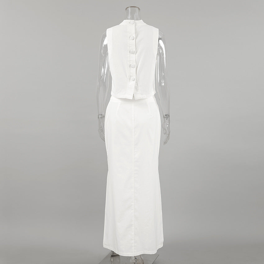 Garner Co-Ord Set - White