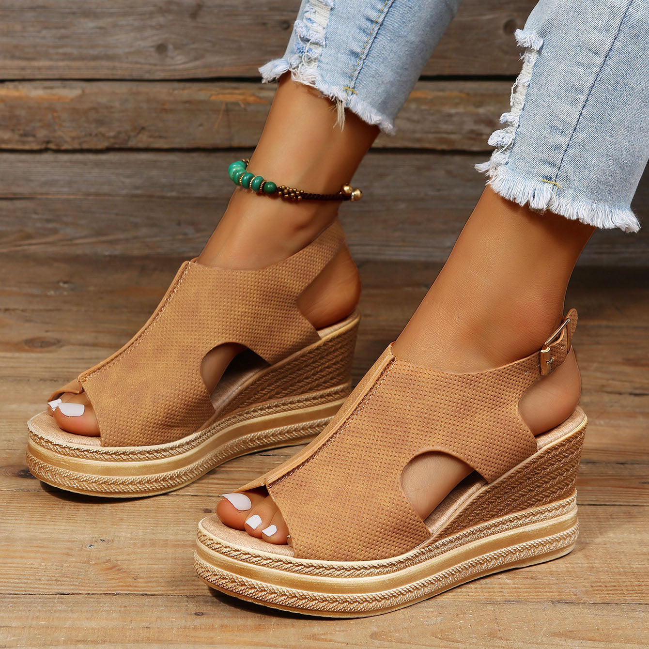 Slingback Casual Wedges Sandals