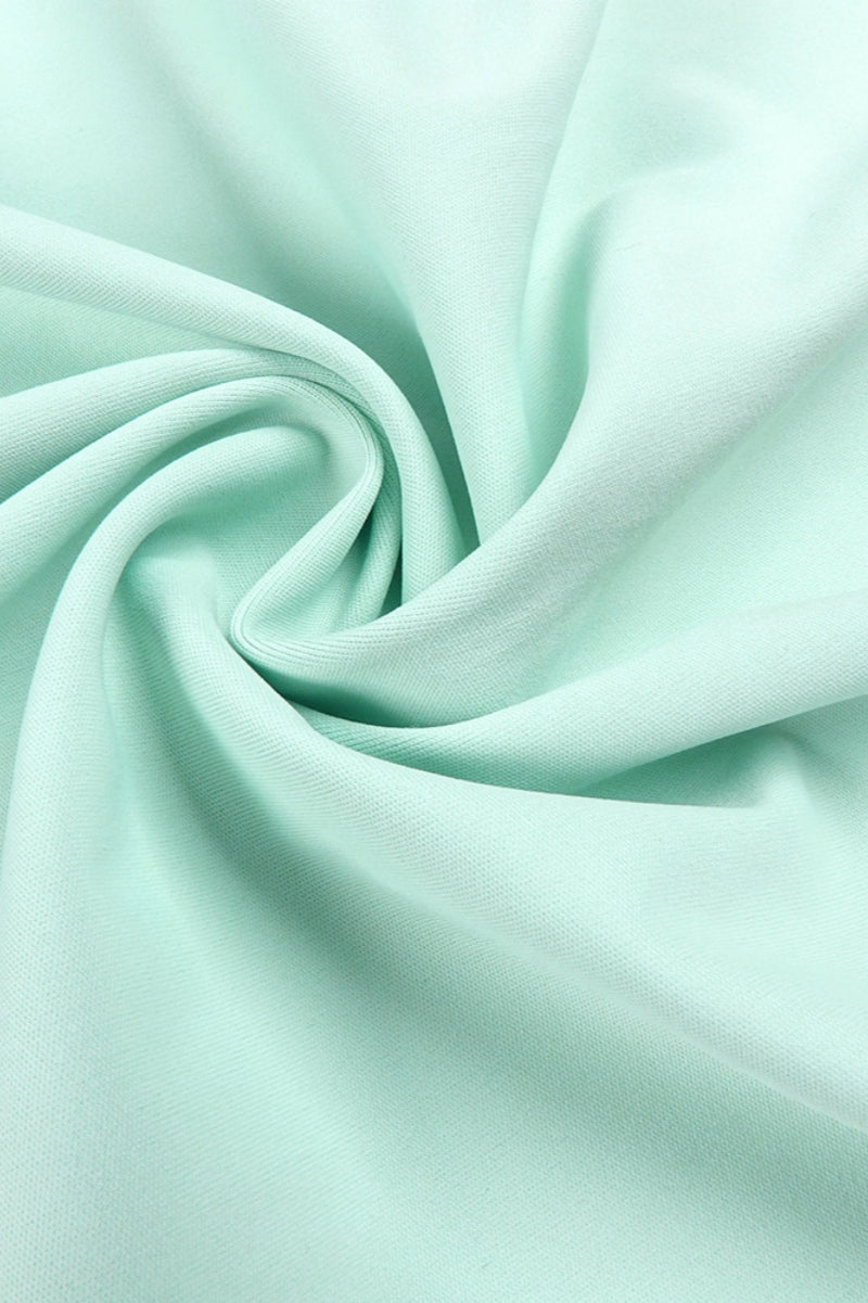 Gened Green Ribbon Sheer Chiffon Maxi Dress - View 10