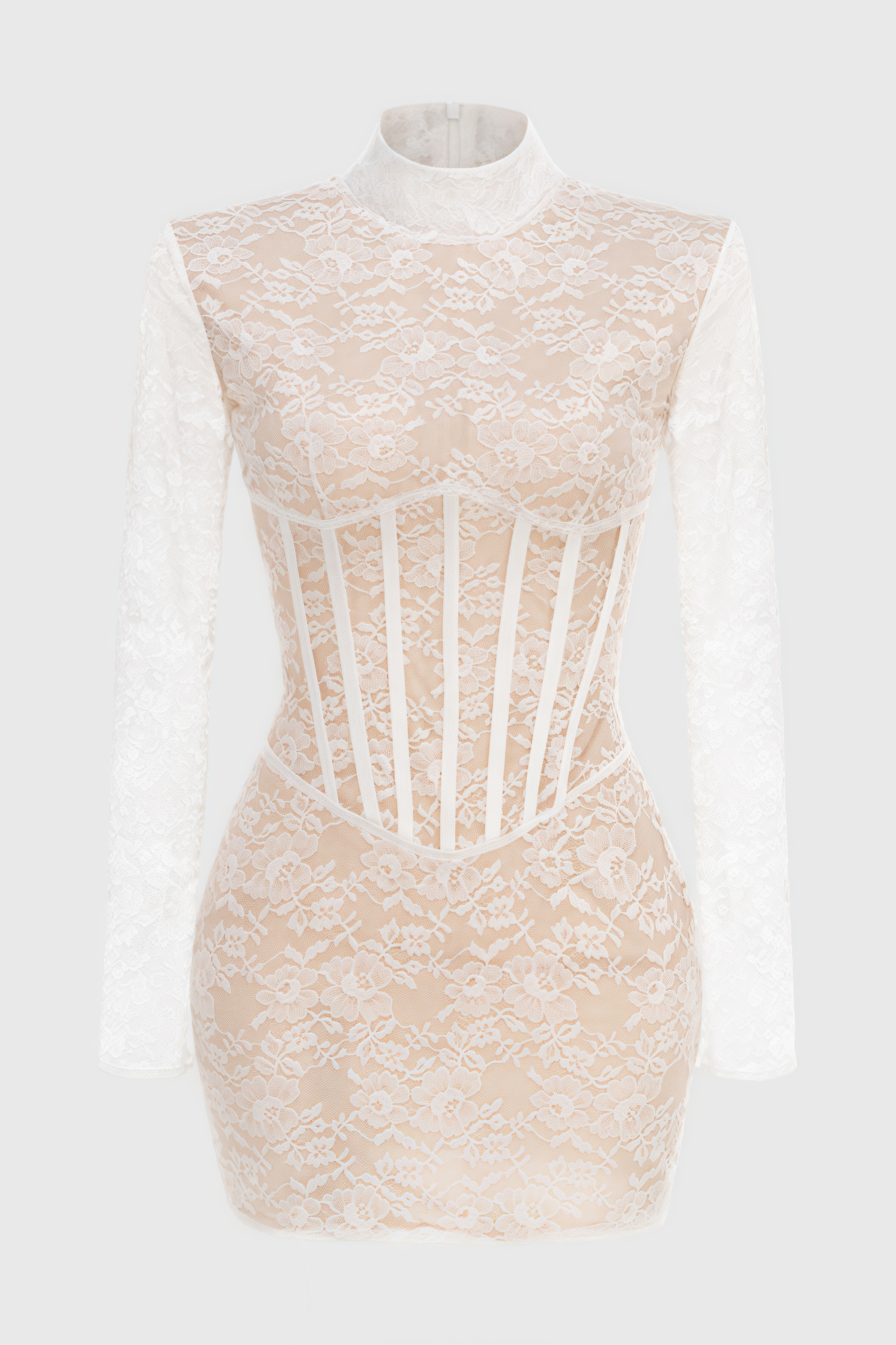 Emilsf Lace Jacquard Mini Dress - View 4
