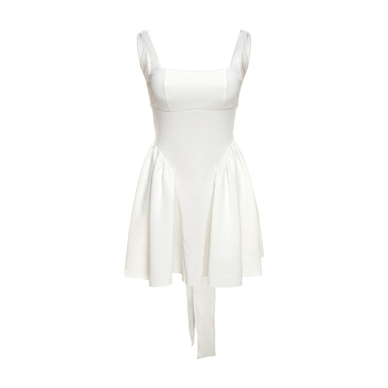 Summer Women Sexy Backless Lace up Bow Evening Dress Women - View 5