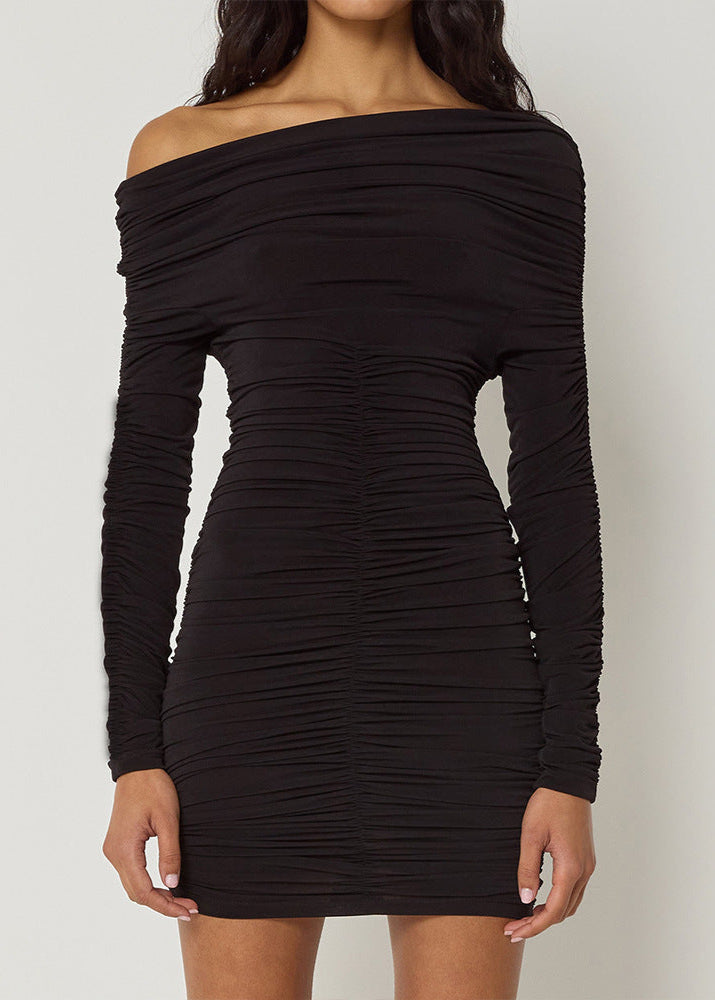 Isla Off Shoulder Ruched Mini Dress