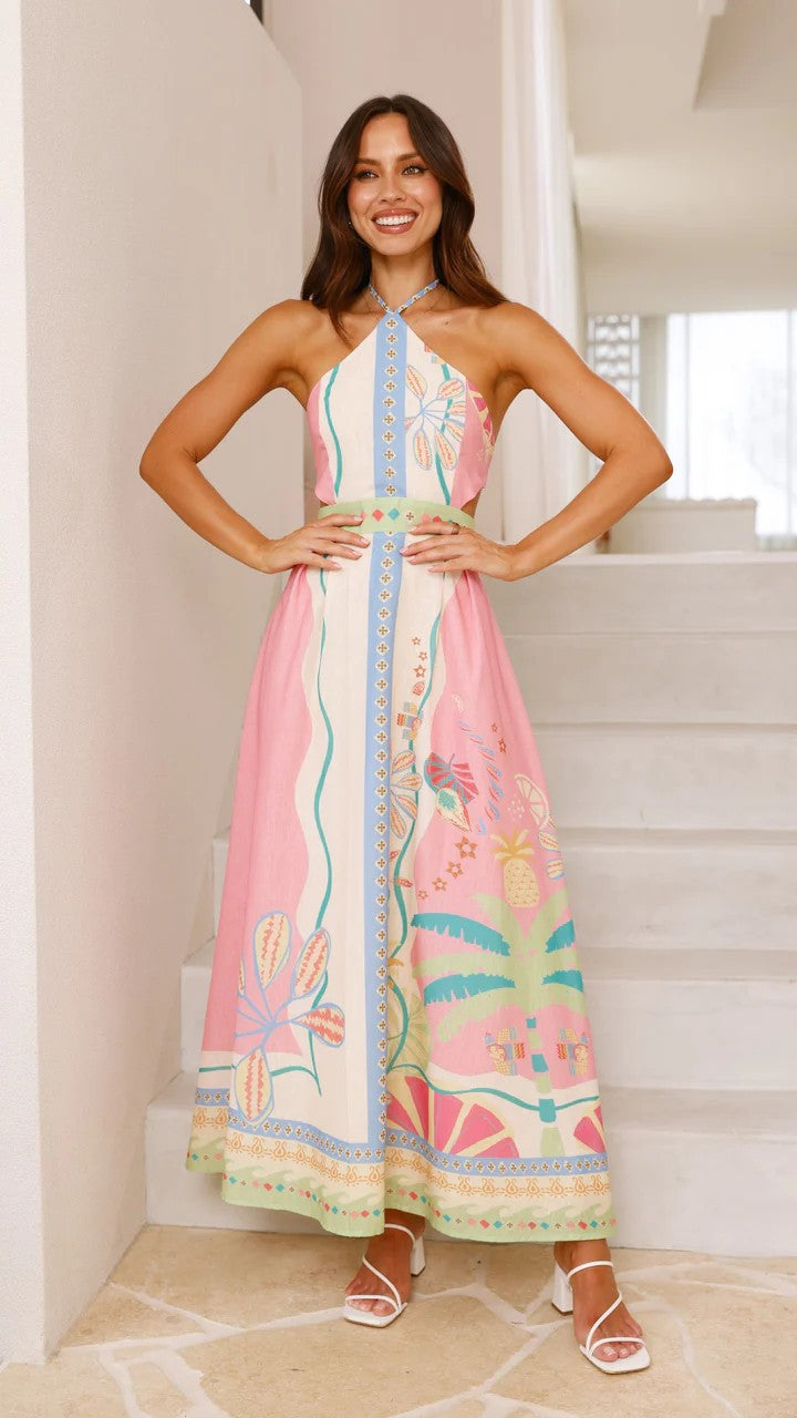 Norris Maxi Dress - Pink