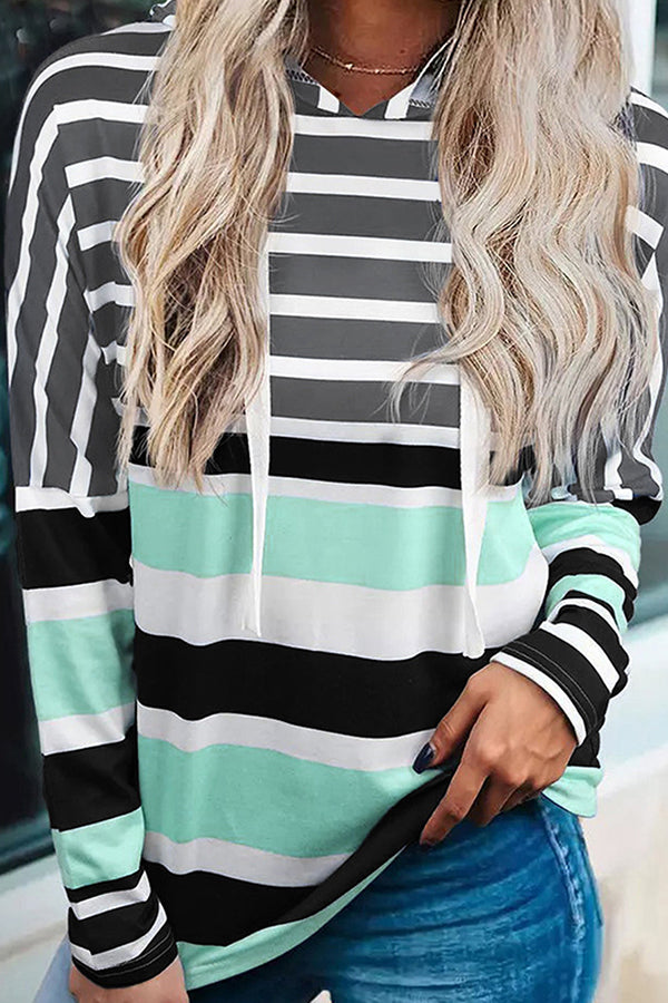 Begin Again Striped Sweatshirt