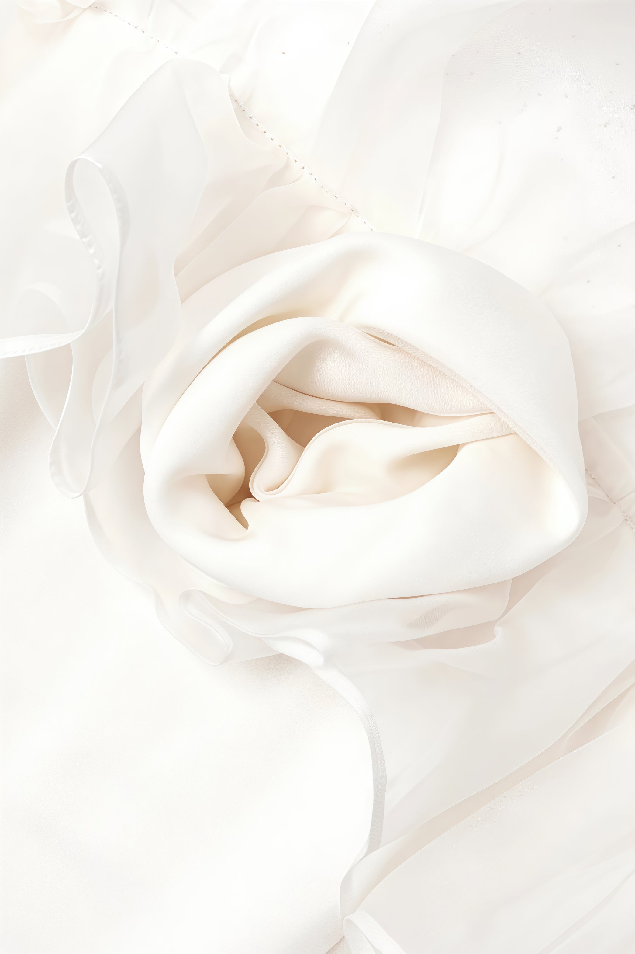 Zaretp White Ruffled Silk Midi Dress - View 6