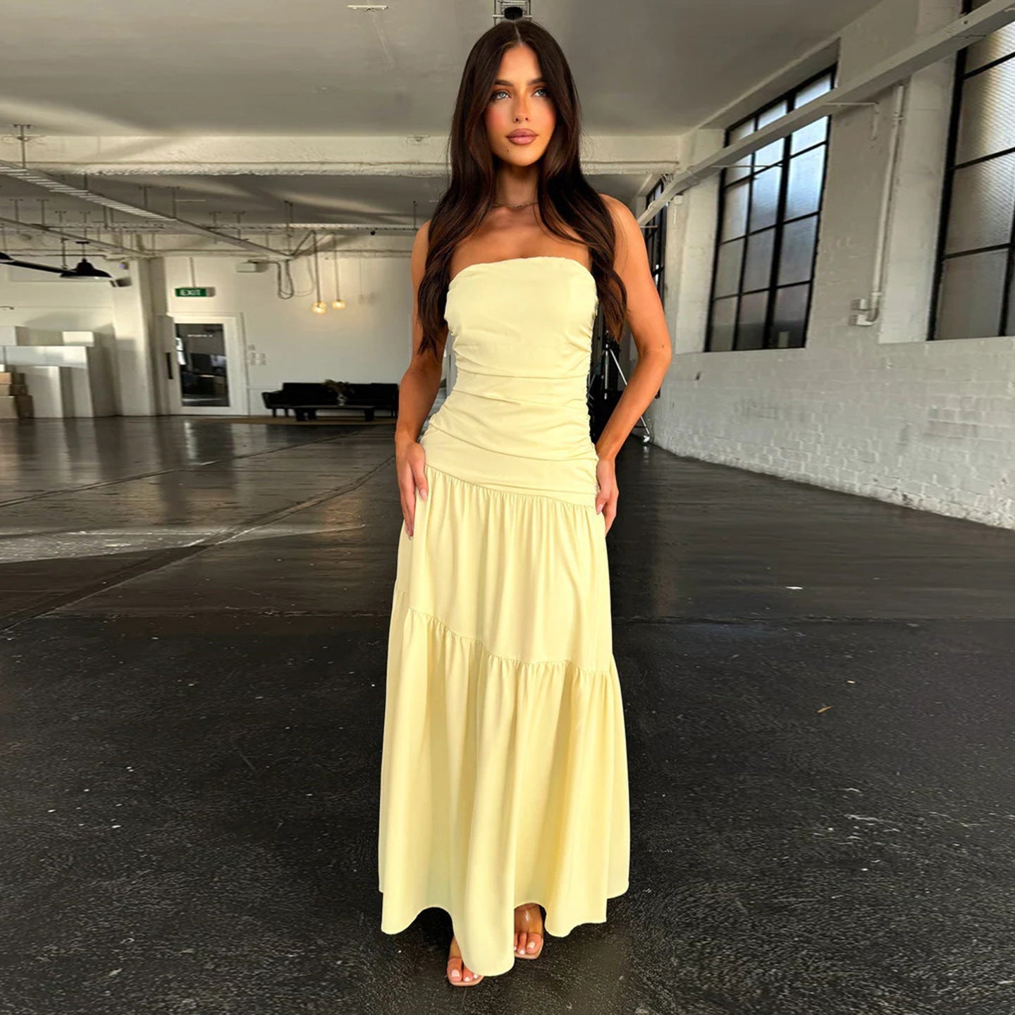 Conklin Maxi Dress - Yellow