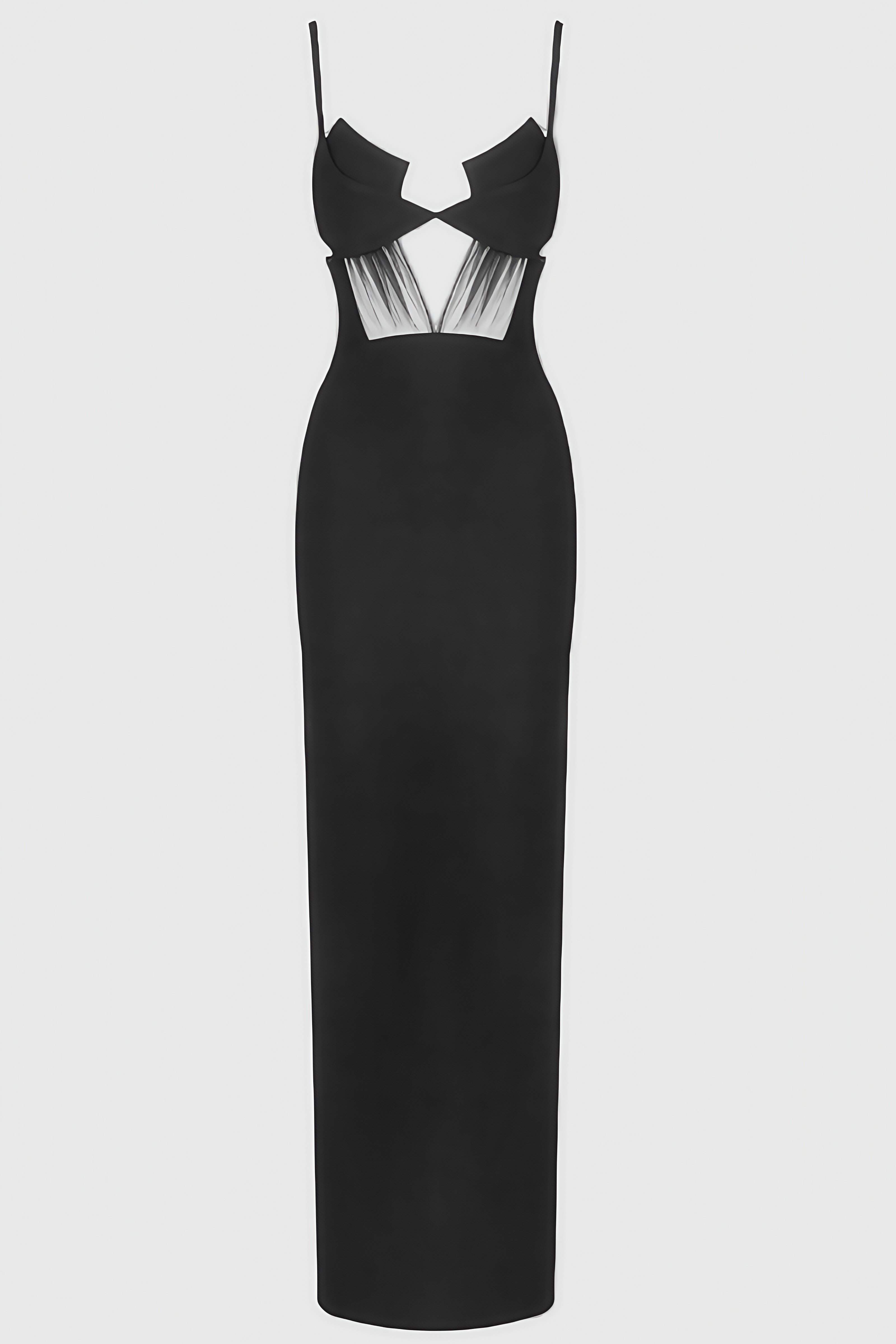 Mauda Cutout Crepe Bustier Maxi Dress - View 4