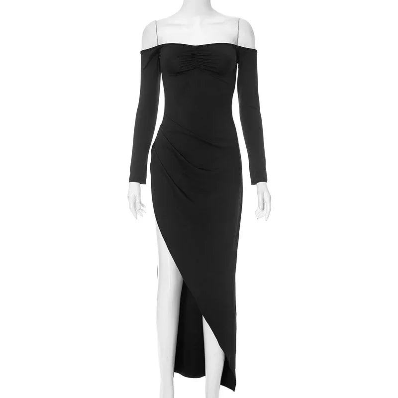 Off-the-Shoulder Maxi Dress