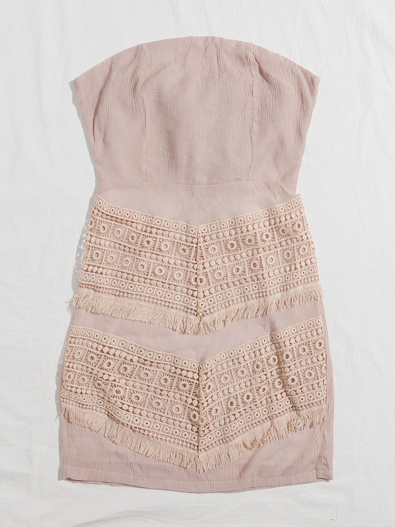 Off Shoulder Tie Back Schiffy Dress