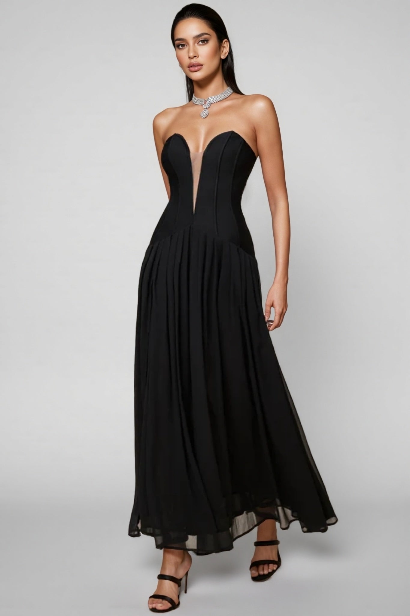 Breen Strapless Bandage Maxi Dress - View 4