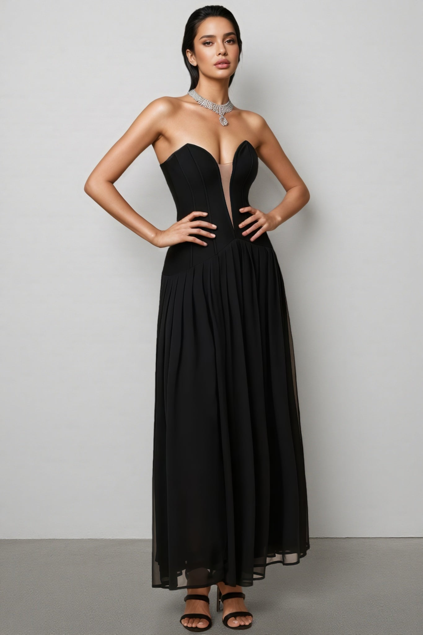 Breen Strapless Bandage Maxi Dress - View 3