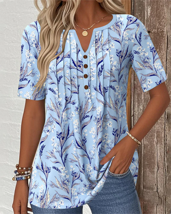Rosy | Pleated Blouse