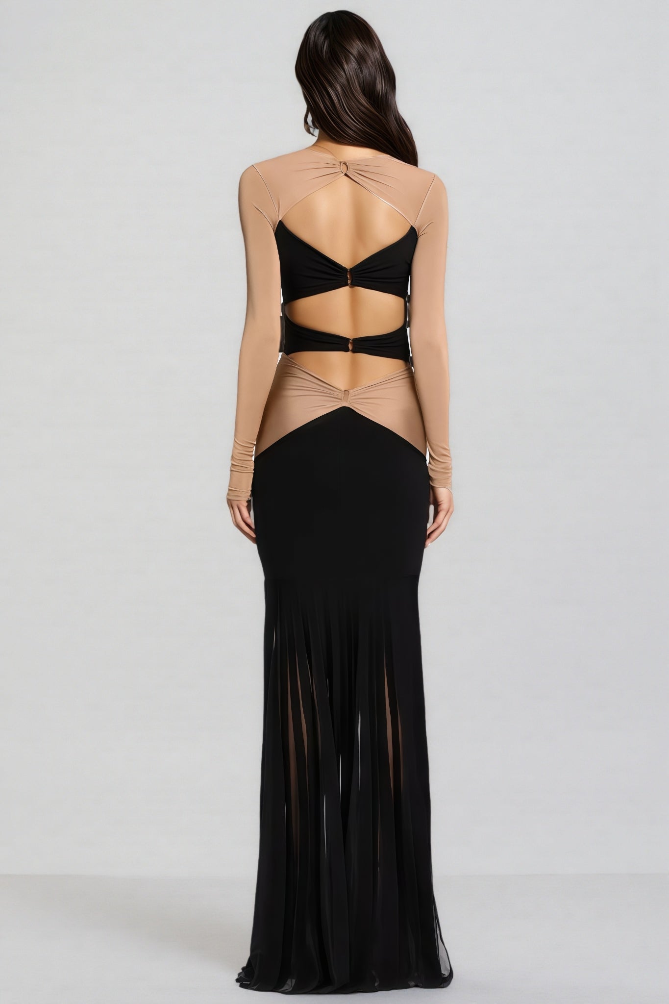 Grace Pineapple Rhinestone Maxi Dress - View 4