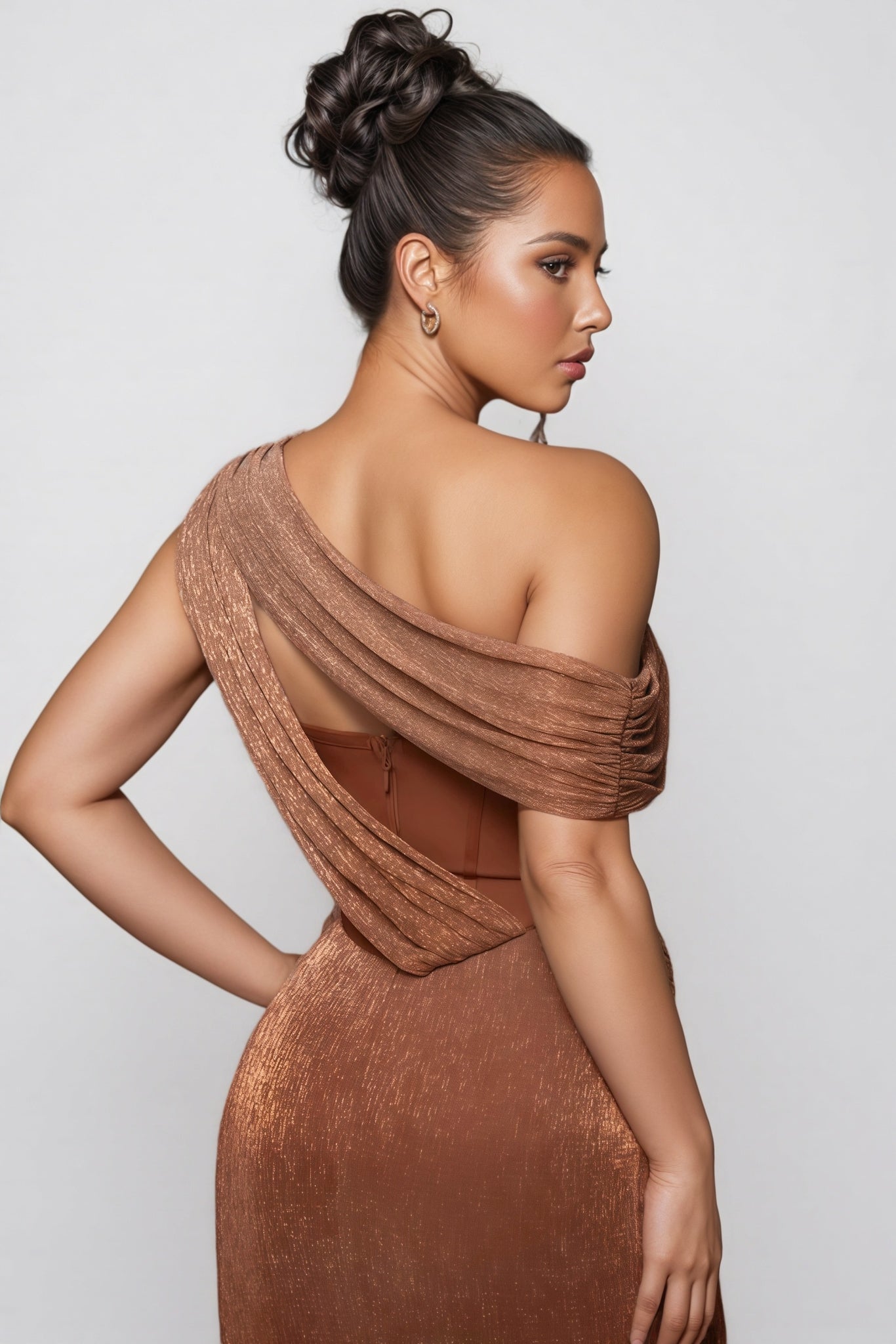 Ente Bandage One Shoulder Midi Dress - View 4