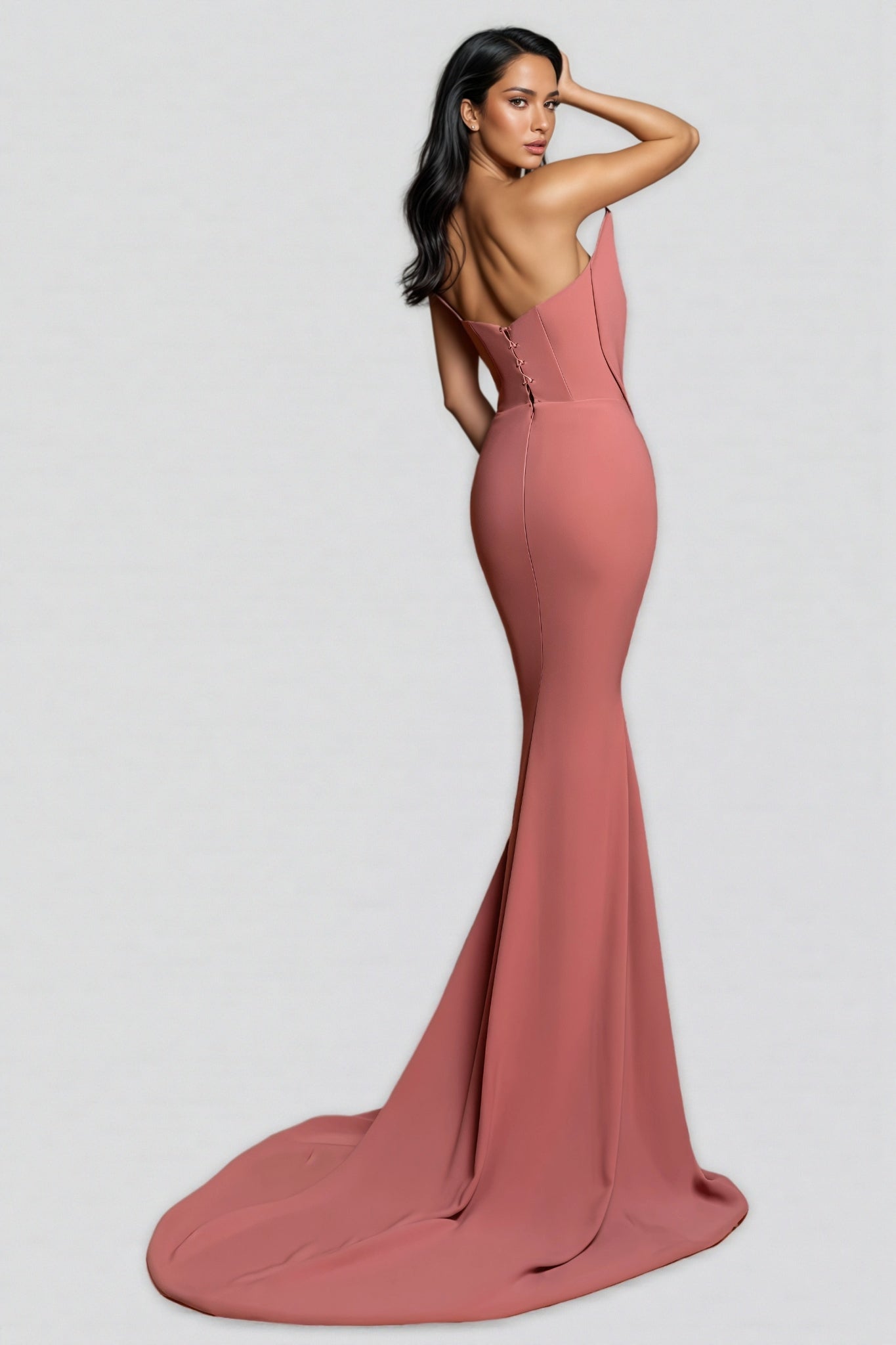 Oyata Rhinestone Cut Out Maxi Dress - View 2