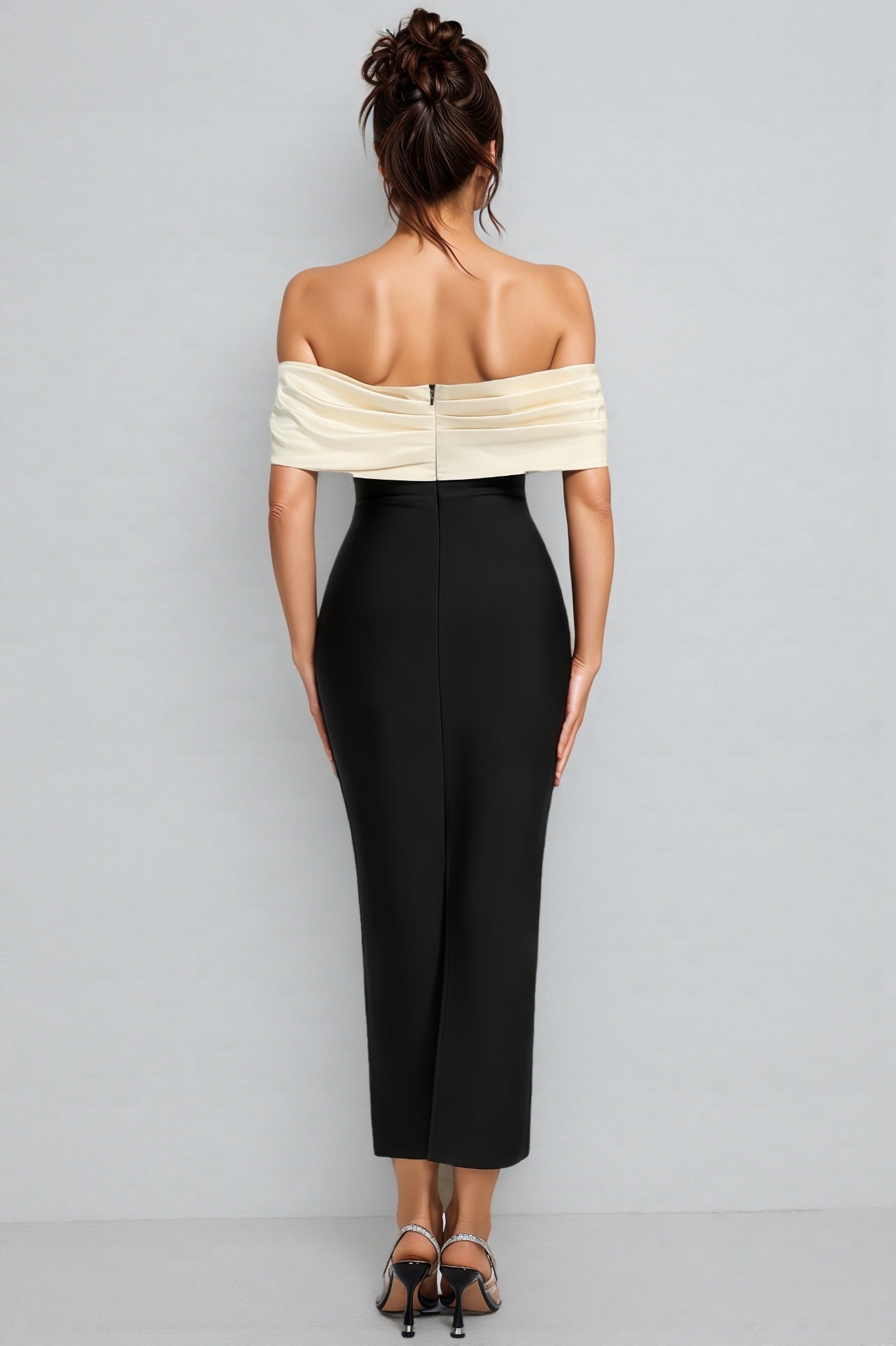 Edw Off Shoulder Bandage Midi Dress - View 5