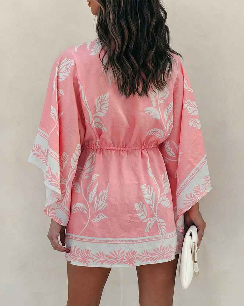 Stylish Casual Mini Dress with Pockets and Adjustable Straps