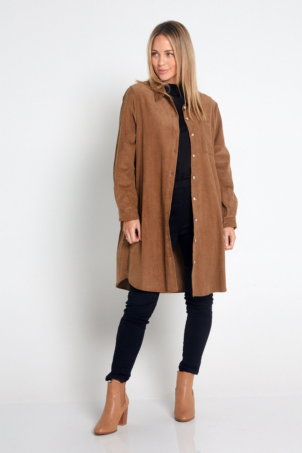 Parvati Corduroy Overshirt - Tan