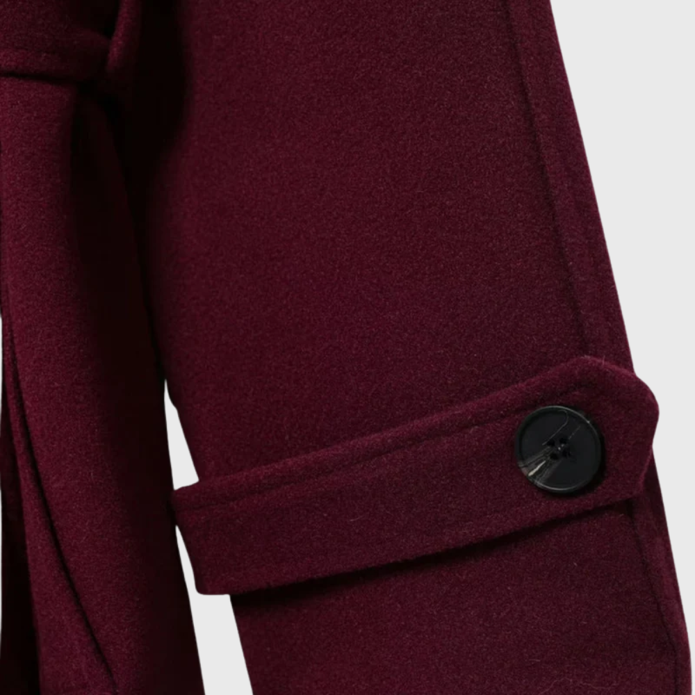 Double Breasted Belted Longline Trench Coat