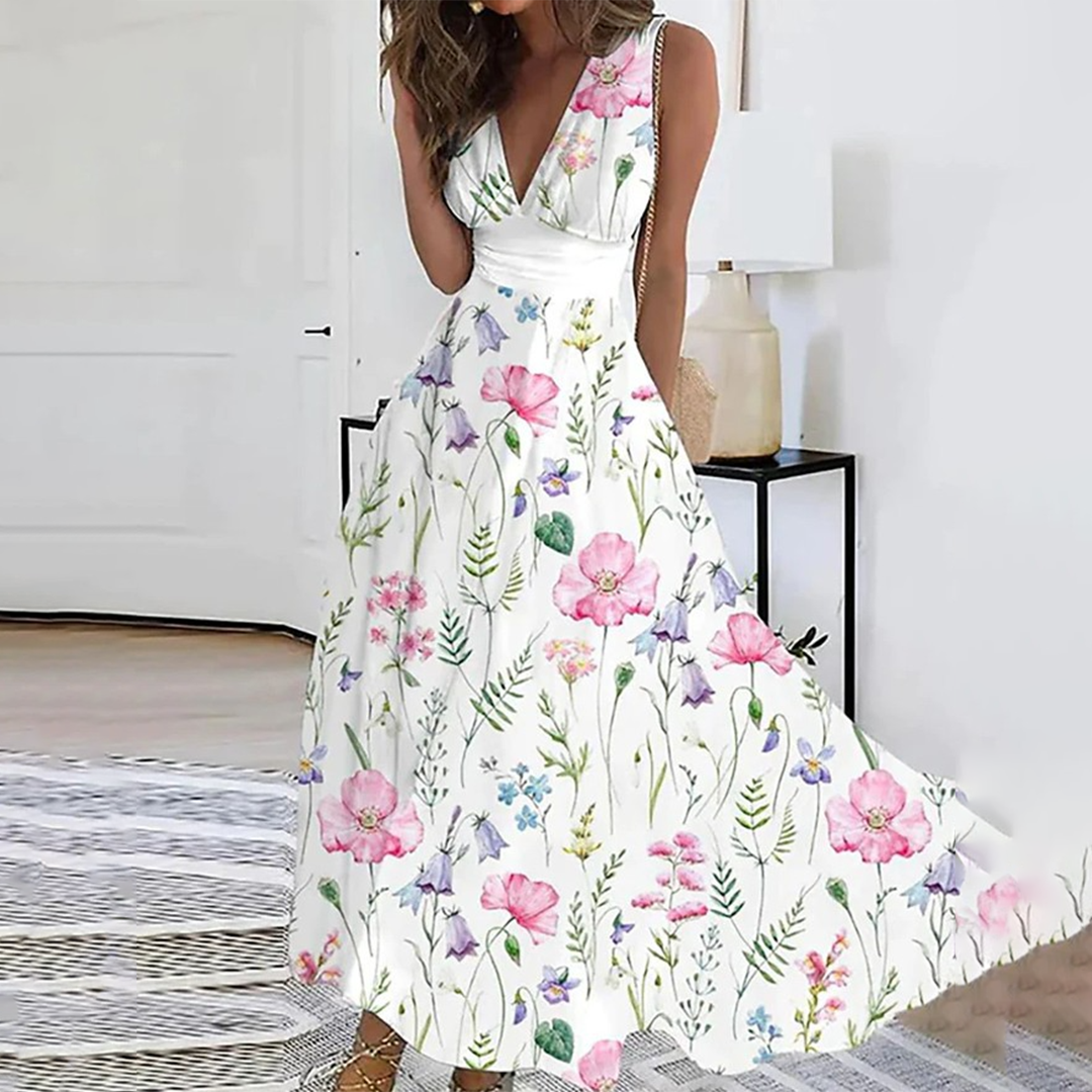Mikka Boutique Floral Dress Chic Silhouette Collection