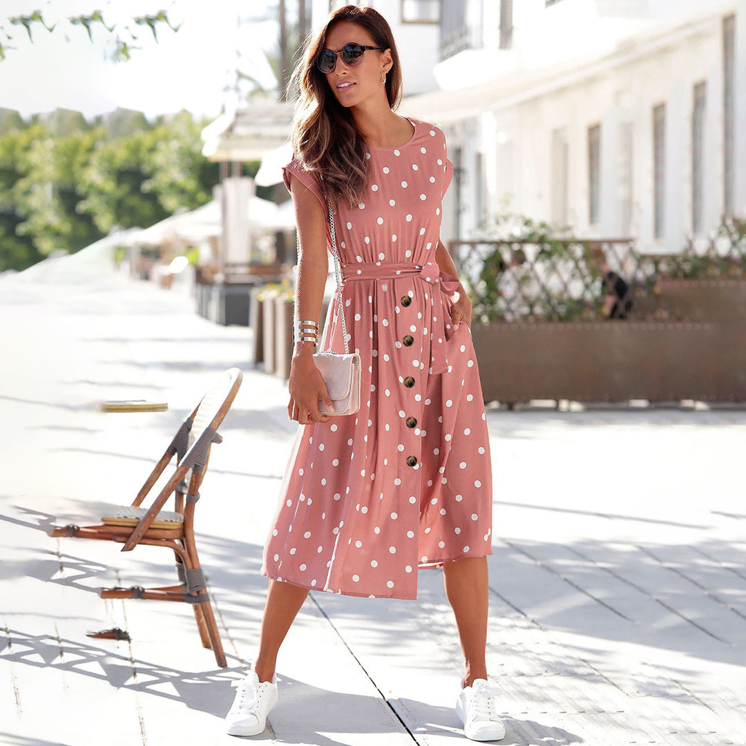 Iara Relaxed Midi Dress for Women Trendy Fashion Pick