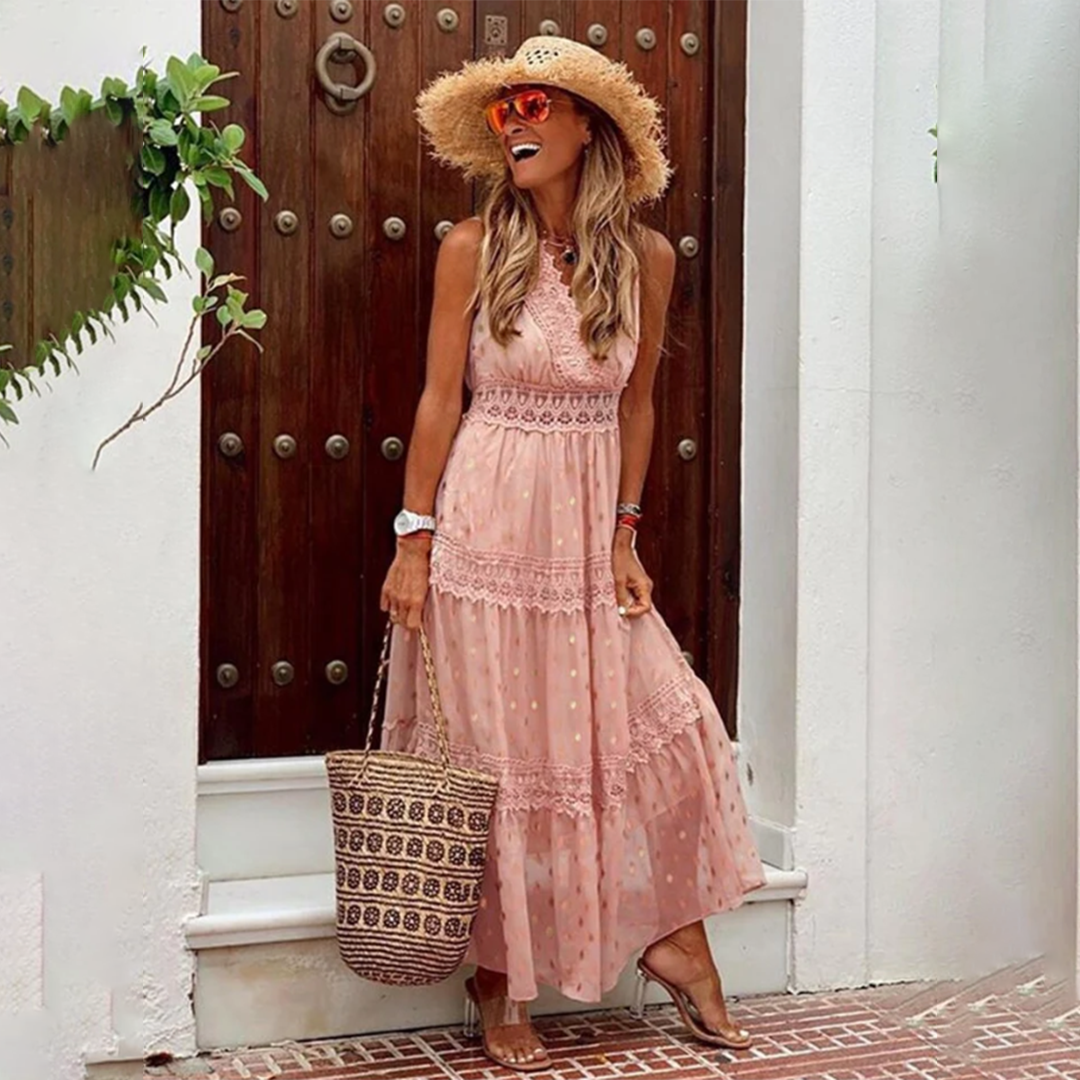 Minerva Elegant Boho Dress for Women Holiday Party Outfit