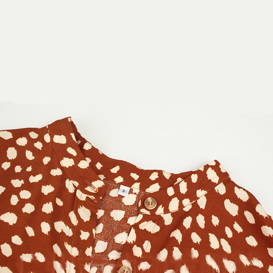 Milagros Printed V-neck Dress for Women Trendy Fashion Pick