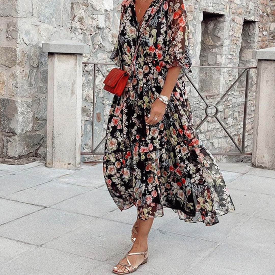 Noreen Elegant Long Dress for Women Easy Wear Style