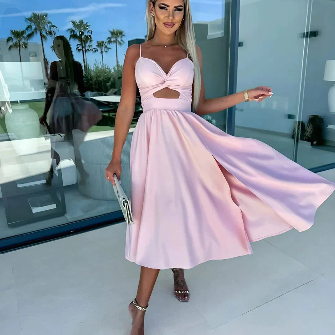 Florencia Premium Summer Dress with a Slit Designer Edit