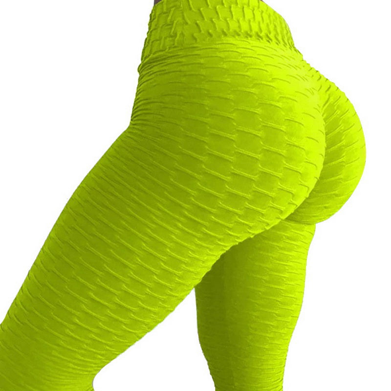 Honeycomb Textured High Waist Scrunch Back Workout Leggings 15