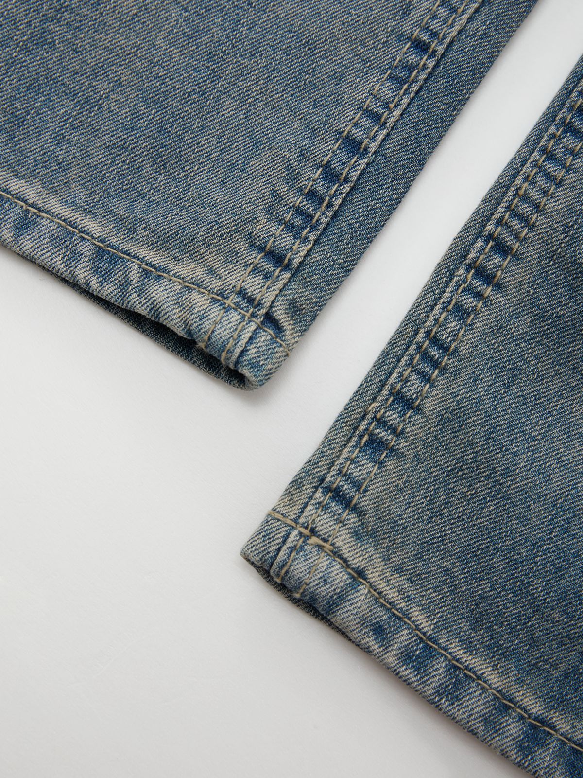 Vintage Wash Baggy Wide Leg Denim Jeans 5