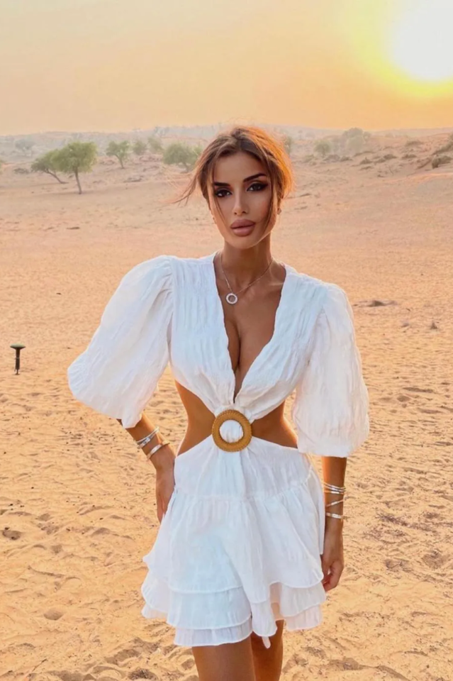 Paloma Puff Sleeve Mini Dress