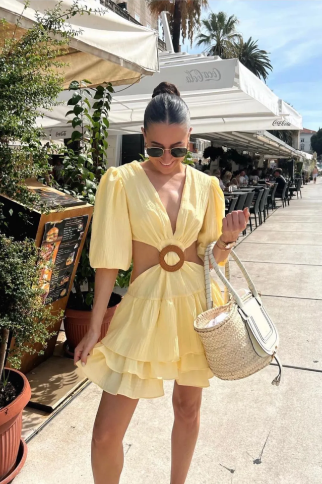 Paloma Puff Sleeve Mini Dress