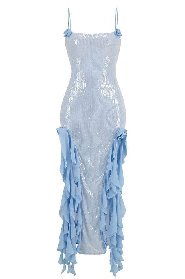 Othniel Sequin Embellished Ruffle Dress