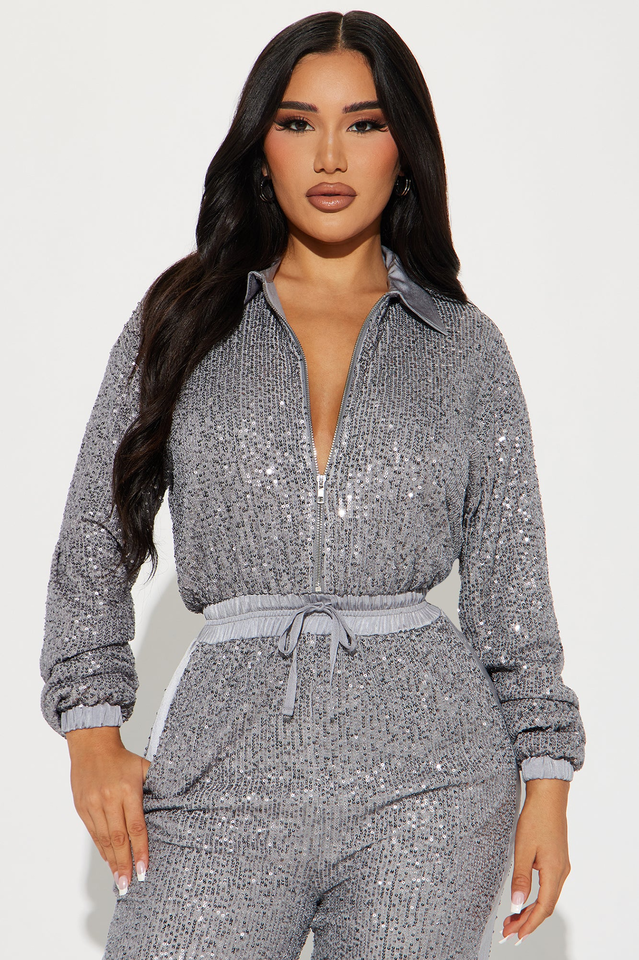 Only Your Sparkle Sequin Jumpsuit