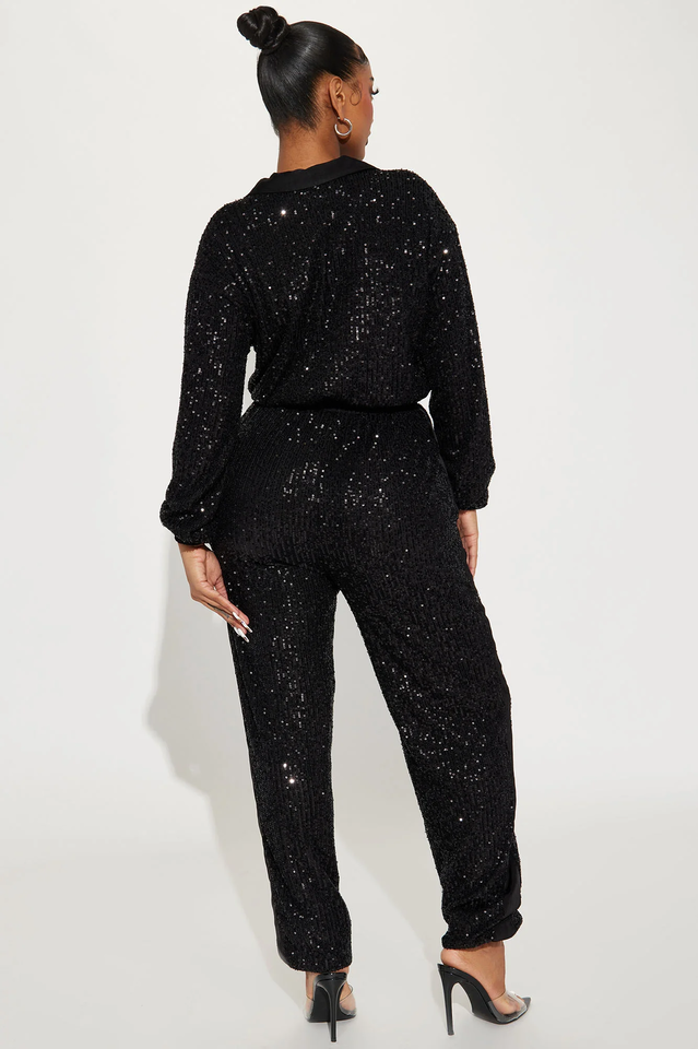 Only Your Sparkle Sequin Jumpsuit