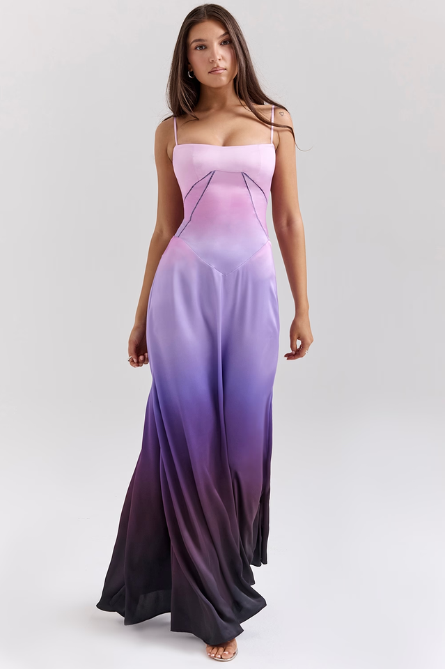 Anabella Black Lace Up Maxi Dress 26