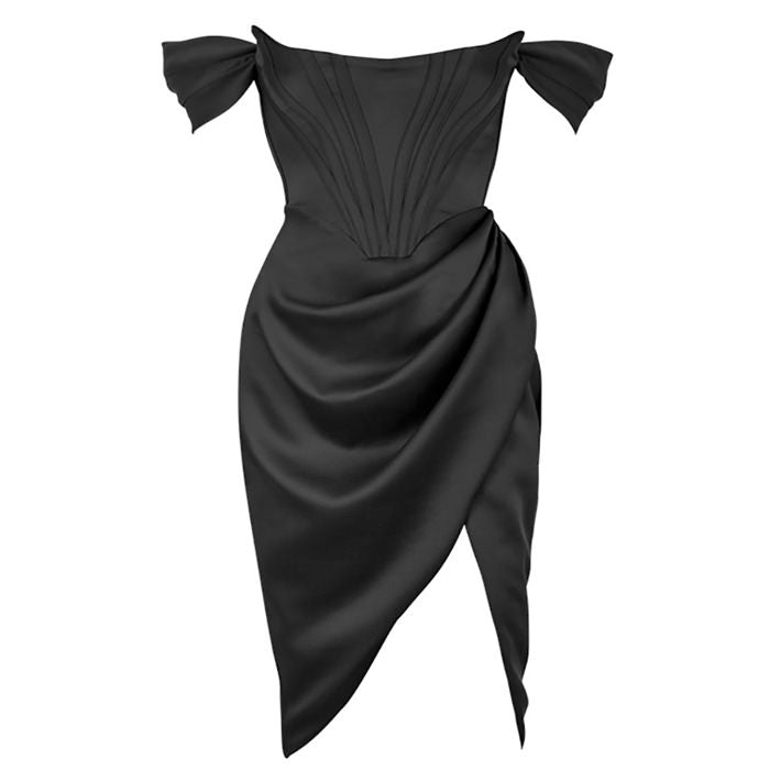 V-Neck Sleeveless Corset Bodycon Mini Dress