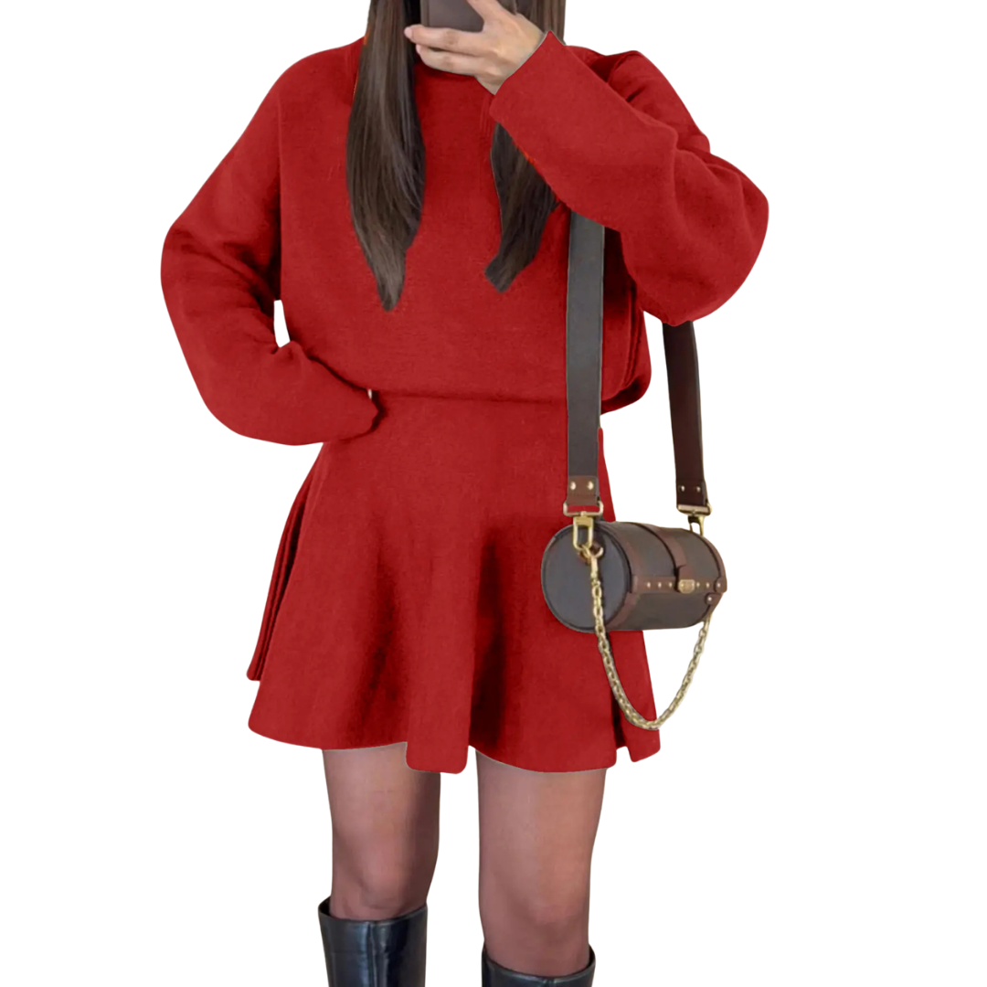 PATRICE™ – Cozy Long Sleeve Dress